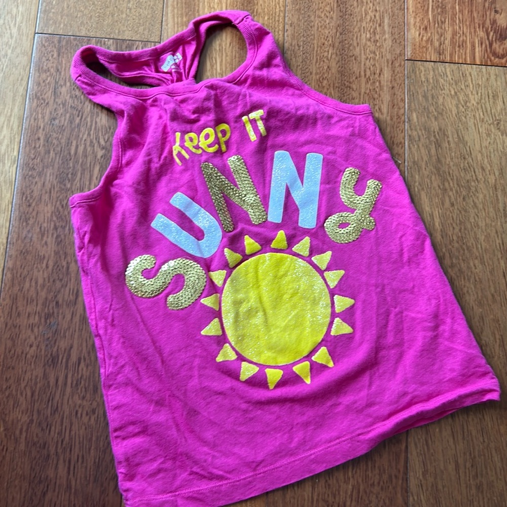 Girls summer tank top size M 7/8